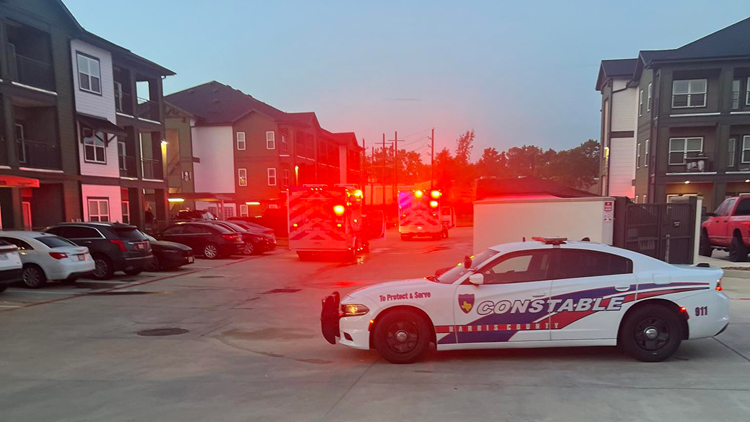 HCSO: Suspect charged after man and woman found dead with gunshot wounds at apartment complex in Spring area